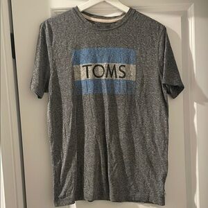 TOMS Gray T-Shirt for Men medium